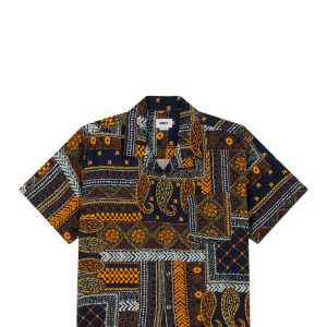 CAMICIA ARCHIE WOVEN 63086_32123 NAVY MULTI-NVY MAN