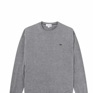 LACOSTE MAGLIA AH0128 SILVER CHINE