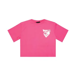 T-SHIRT DONNA DISCLAIMER 24EDS54413  FUXIA FLUO
