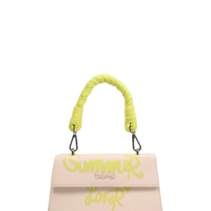 BORSA DONNA DISCLAIMER DSAS240110 WHT/GIALLO