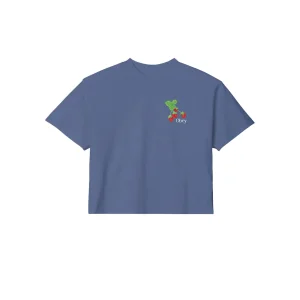 T-SHIRT DONNA OBEY STRAWBERRY BUNCH TEE CORONET BLUE