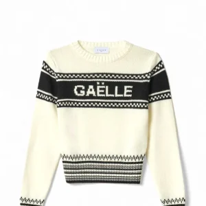 GAELLE PARIS MAGLIA DONNA GAABW00882 OFFWHT/NERO
