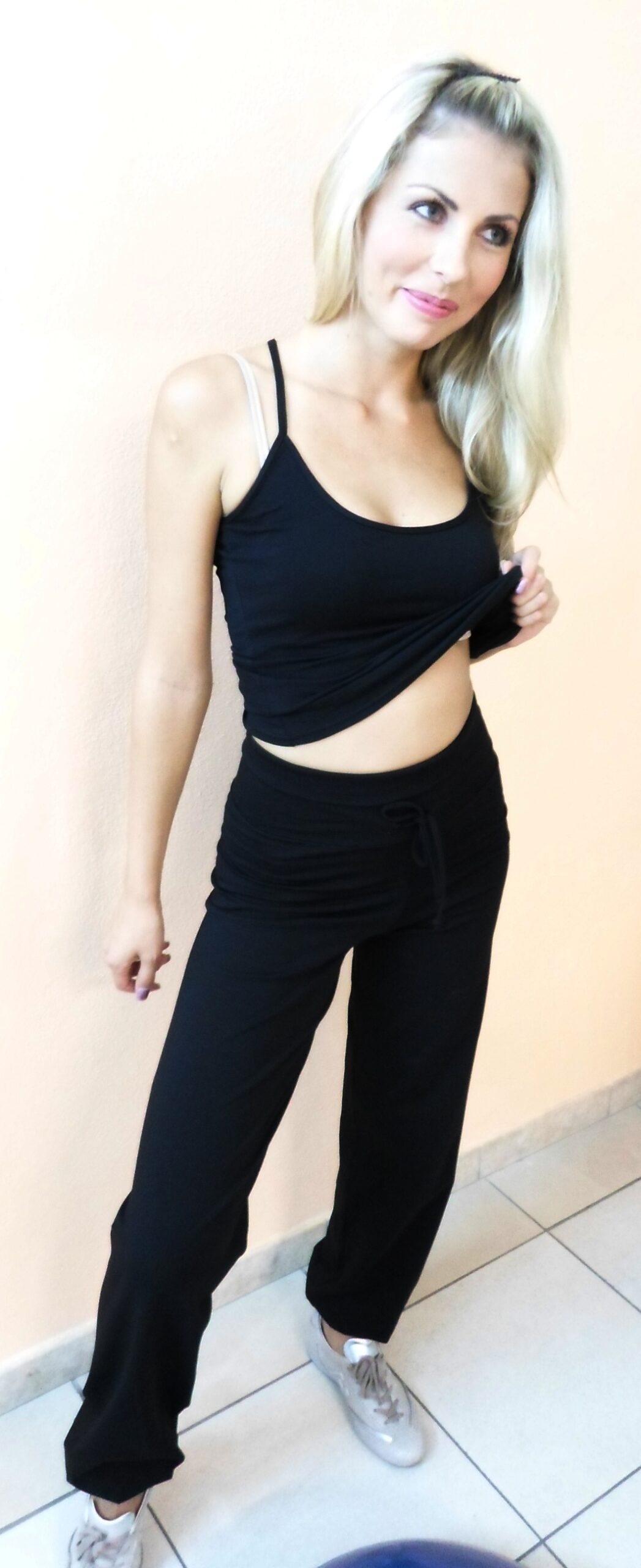 Pantalone Dominique morbido con coulisse - immagine 4