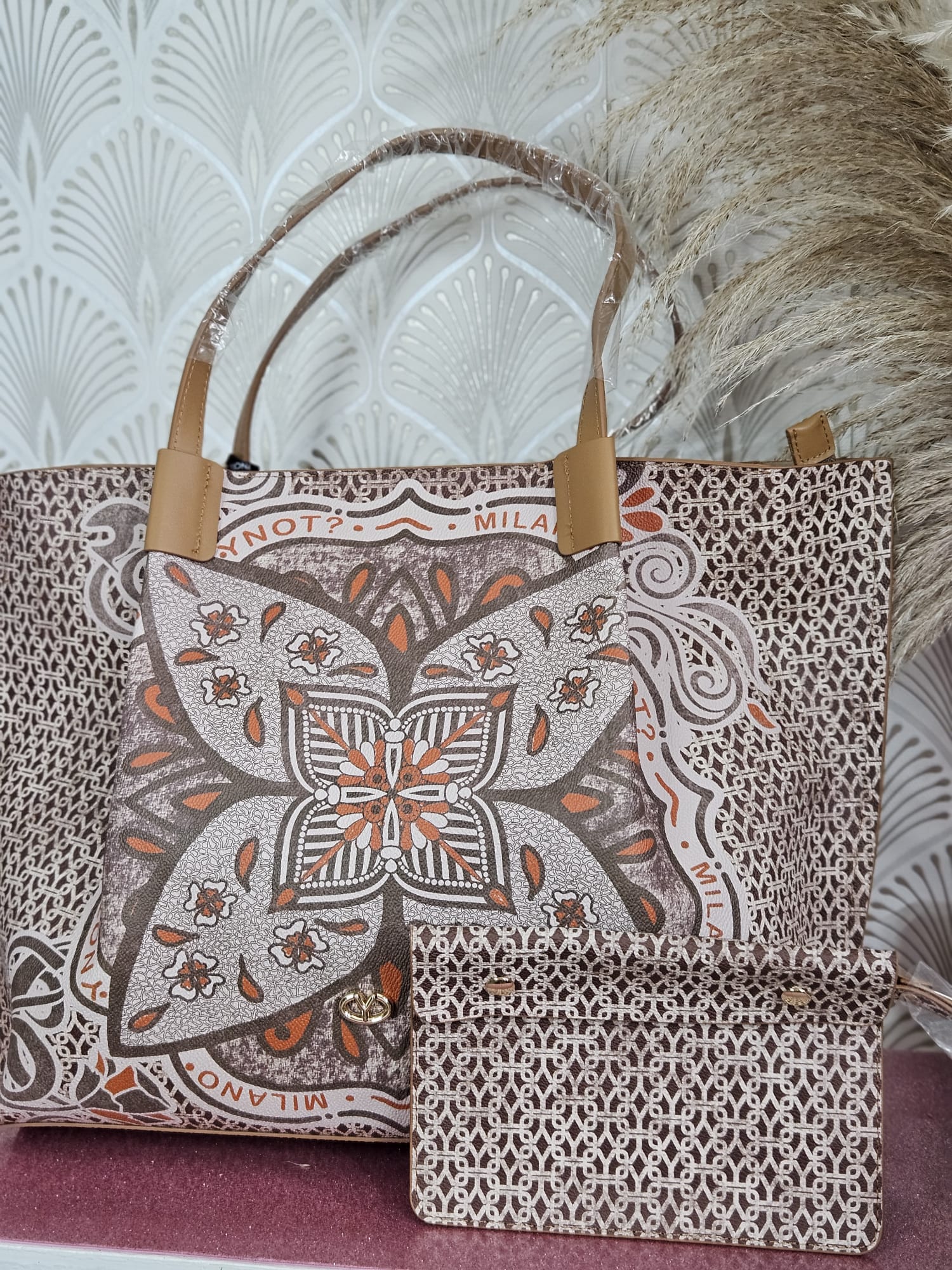 Ynot? Tote large FLW707 havana - immagine 2