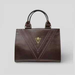 Borsa a mano KAY in vitello marrone