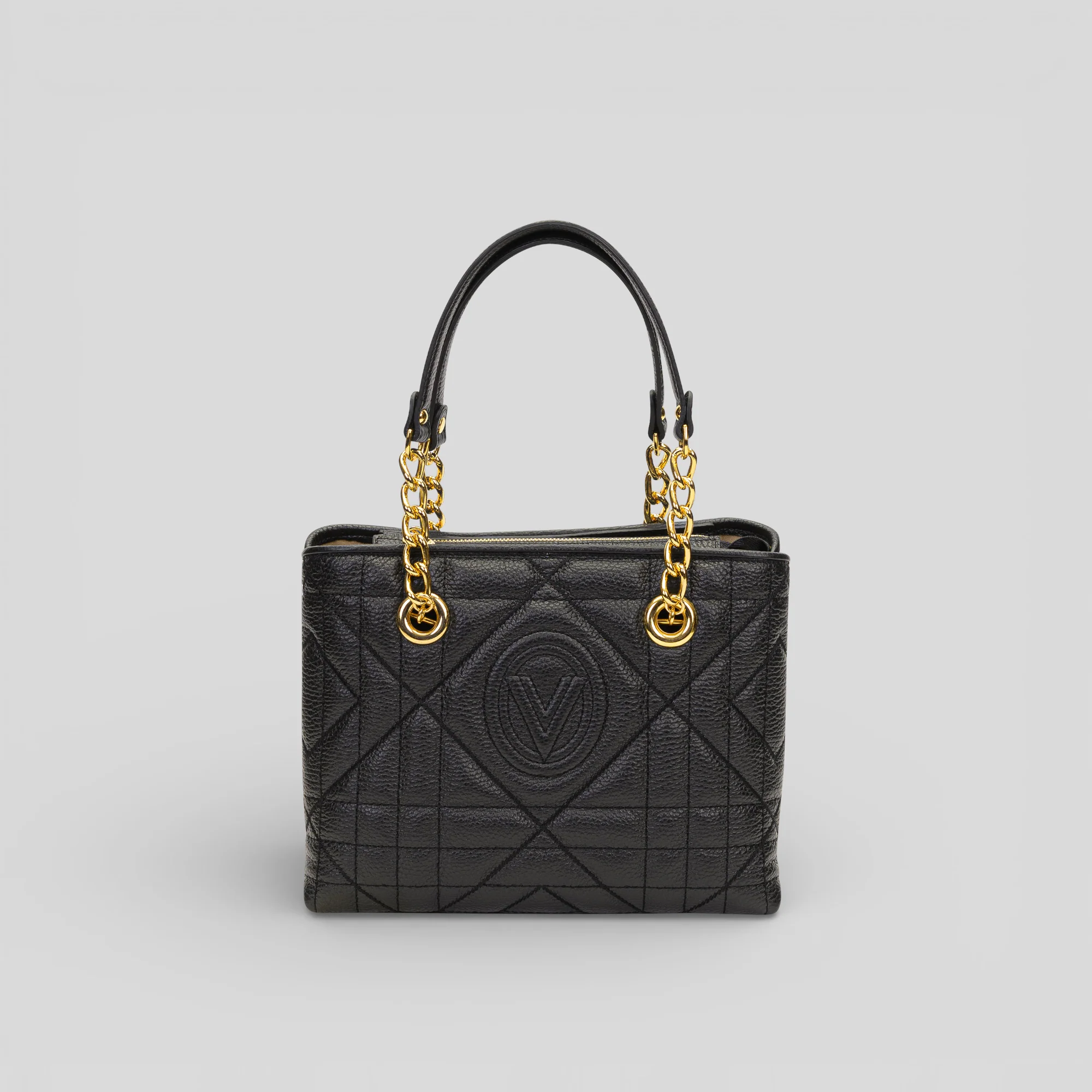 Borsa a mano AURY in pelle nera - immagine 2