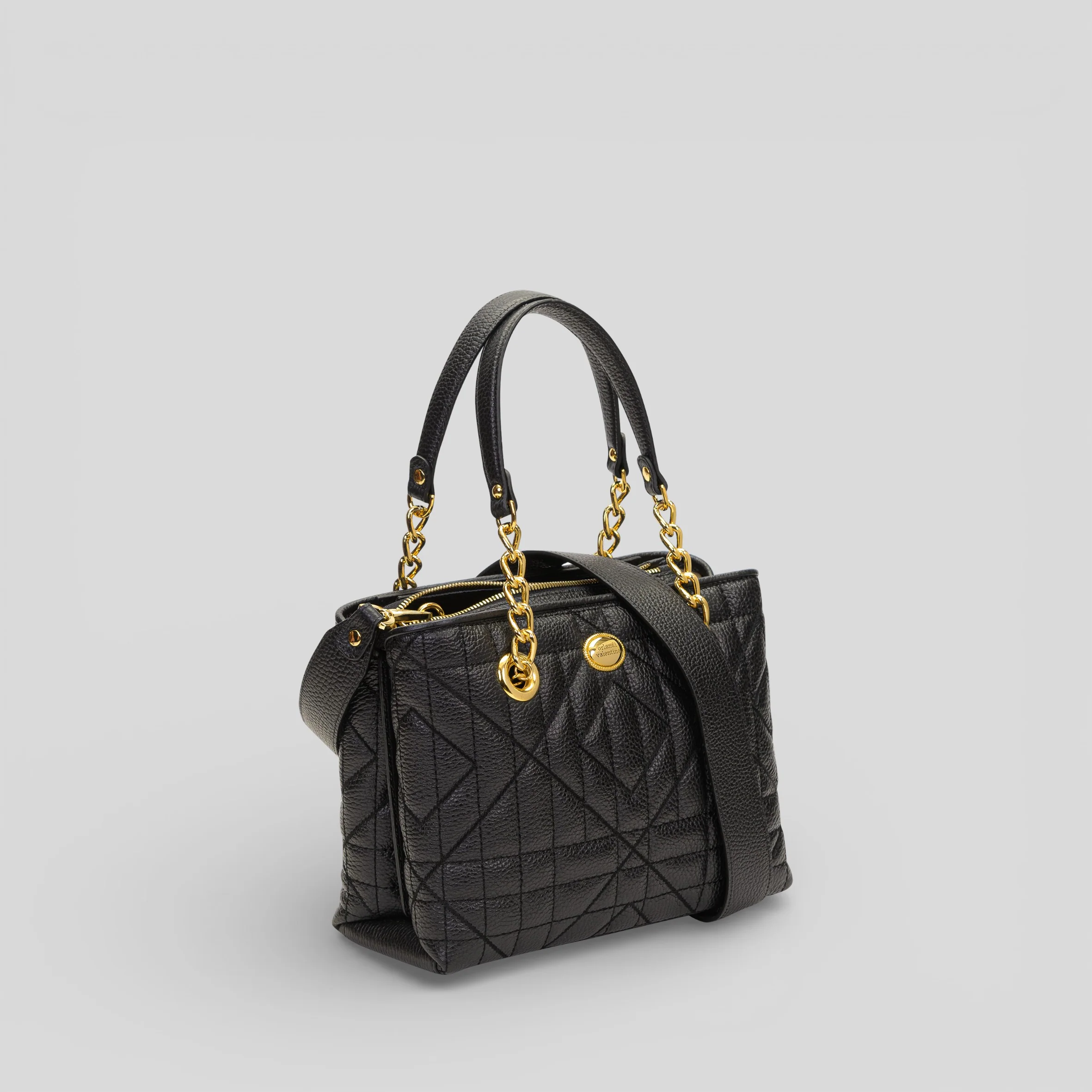 Borsa a mano AURY in pelle nera - immagine 3