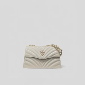Borsa a spalla LEA in vernice beige