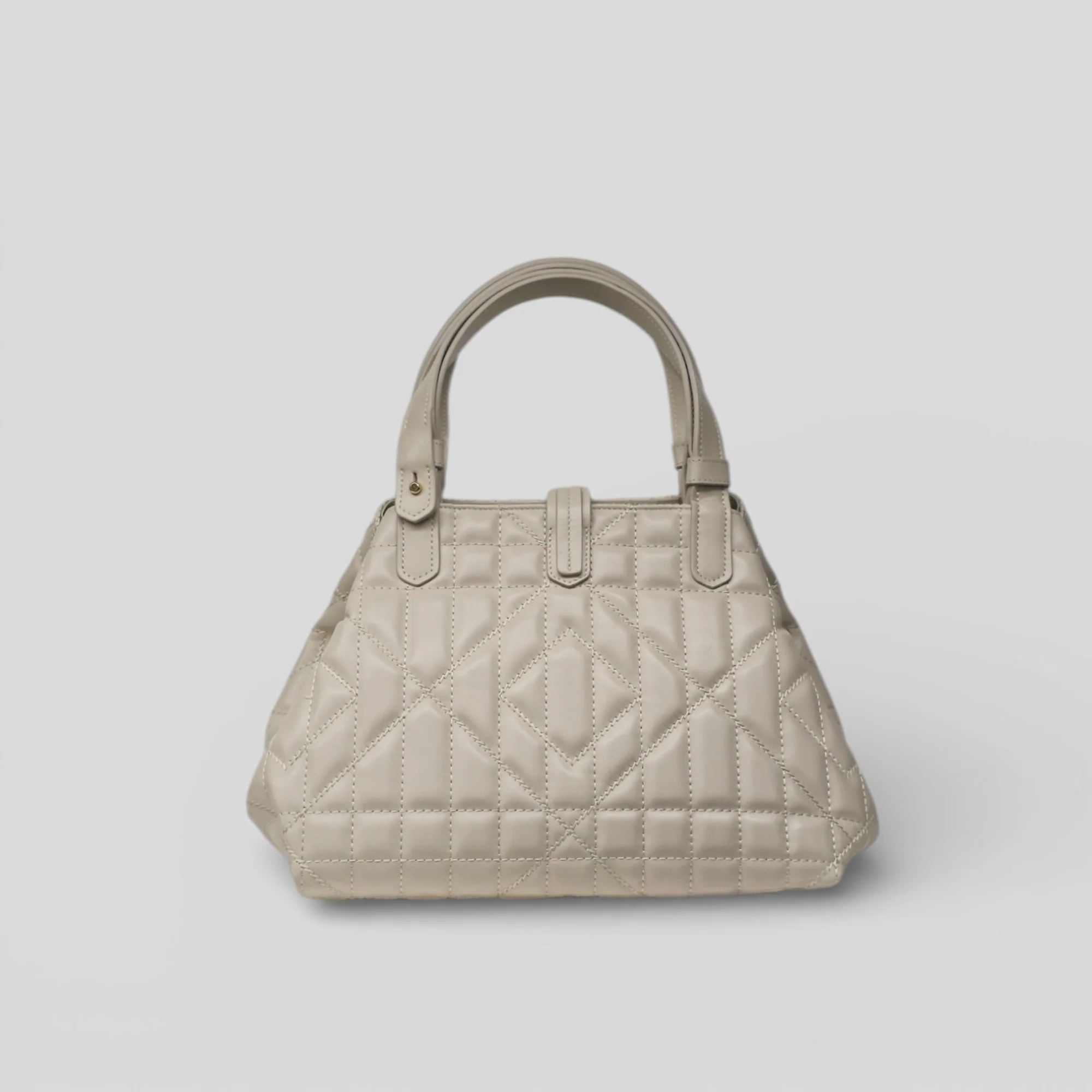 Borsa shopping VALENTY in pelle beige - immagine 4