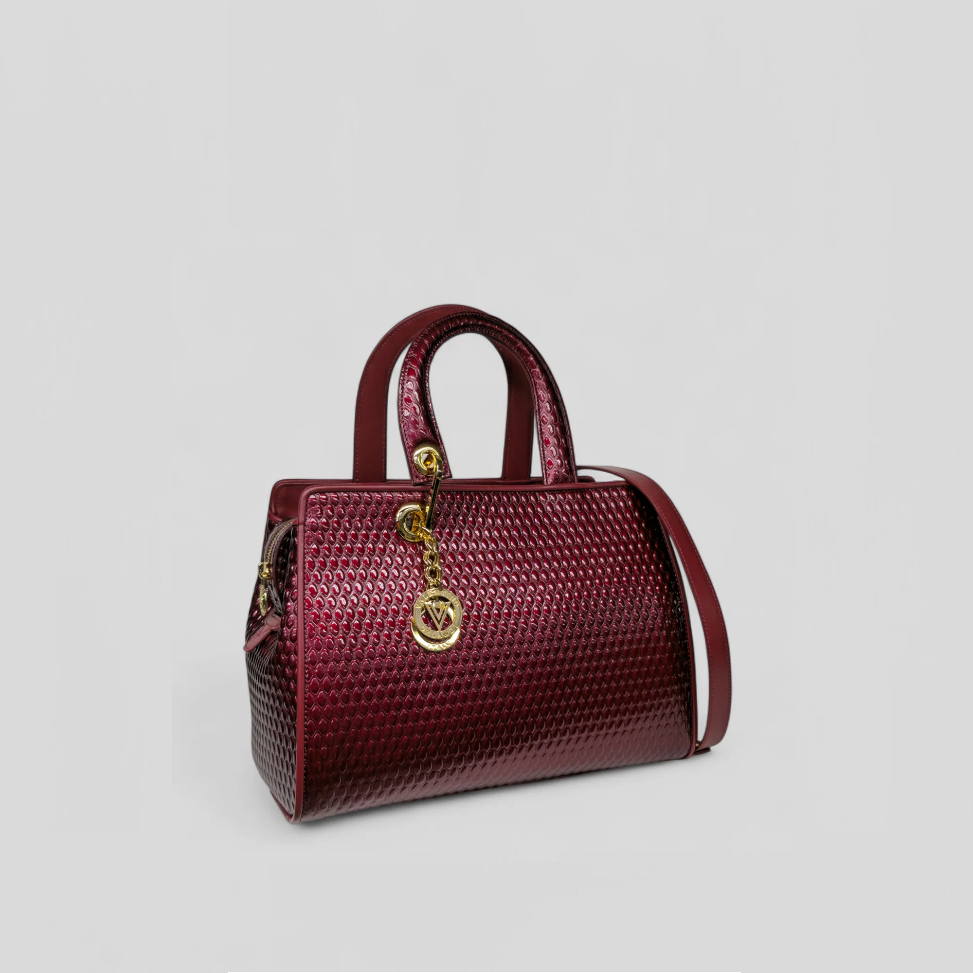 Bauletto medio DITTA in vitello bordeaux - immagine 3