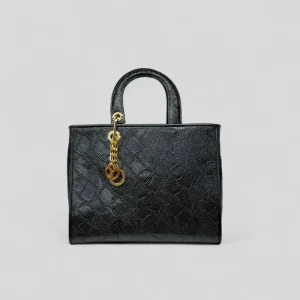 Borsa a mano DITTA in vitello nero