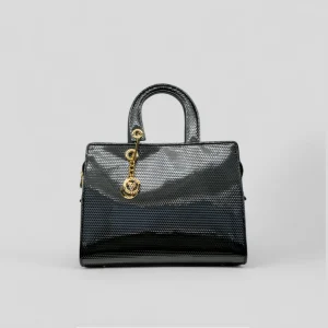 Bauletto grande DITTA in vitello grigio