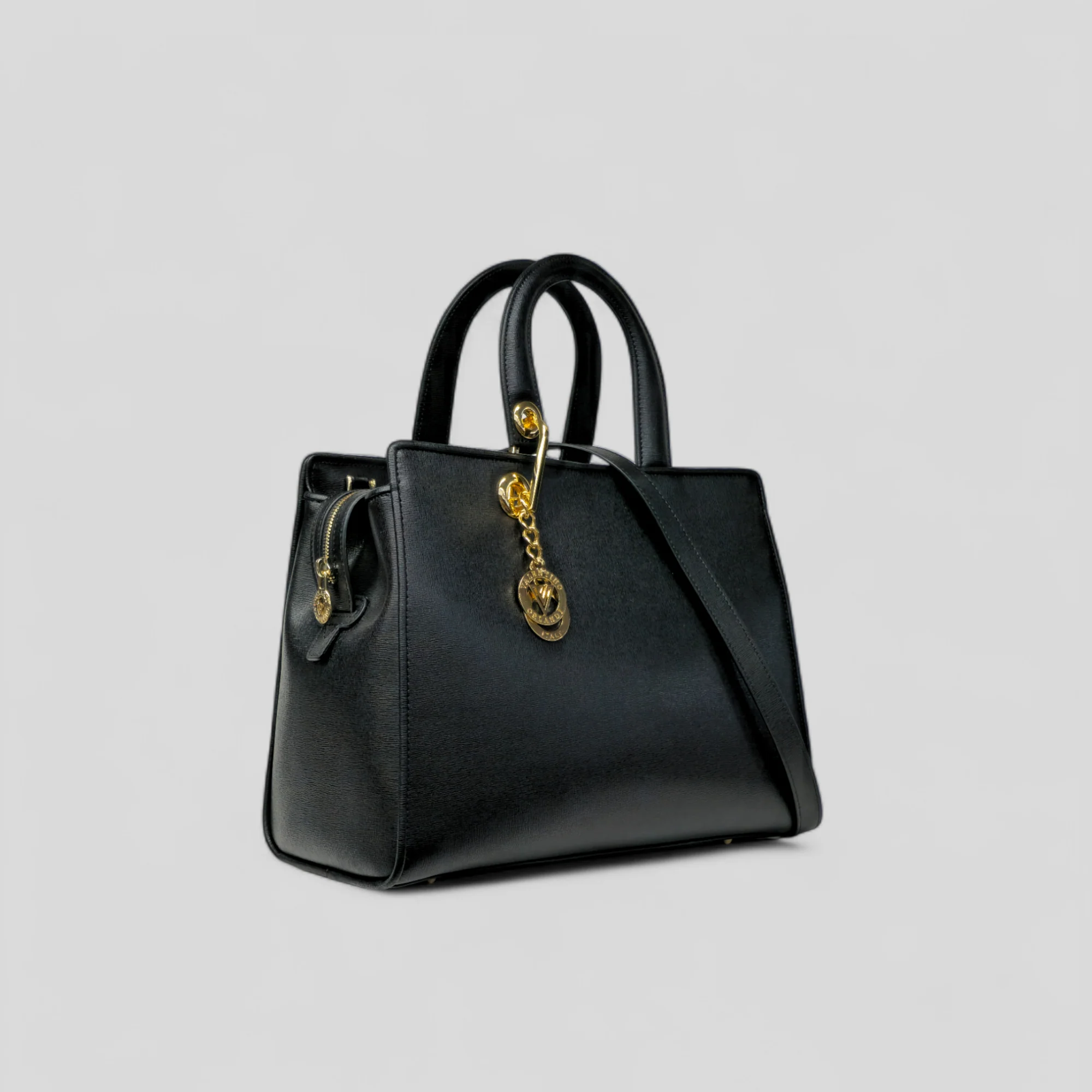 Bauletto grande DITTA in vitello nero - immagine 3