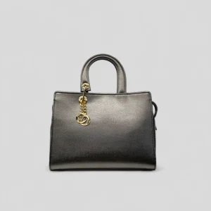 Bauletto grande DITTA in vitello grigio