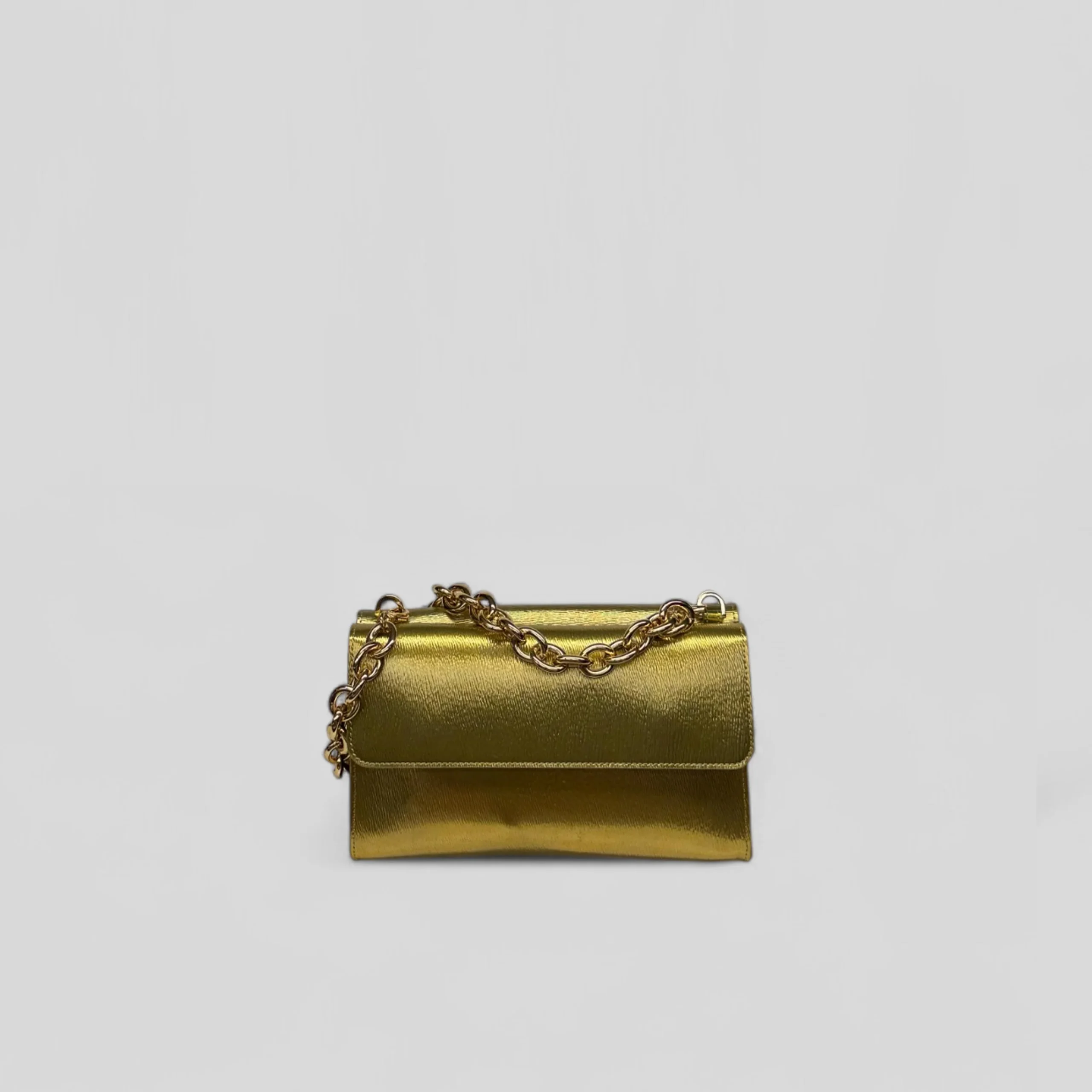 Clutch BEL in sparkling oliva - immagine 4