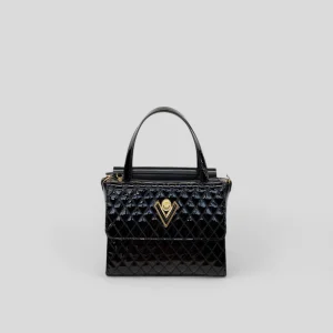 Borsa a mano piccola DESY in vernice