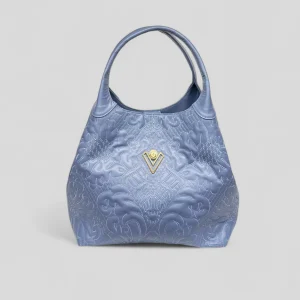 Borsa shopping SORAYA in vitello celeste