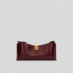 Pochette SIMPLY in vitello bordeaux