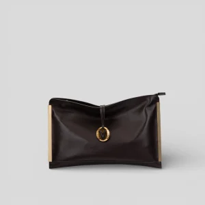 Borsa a mano CRISTY in vitello marrone