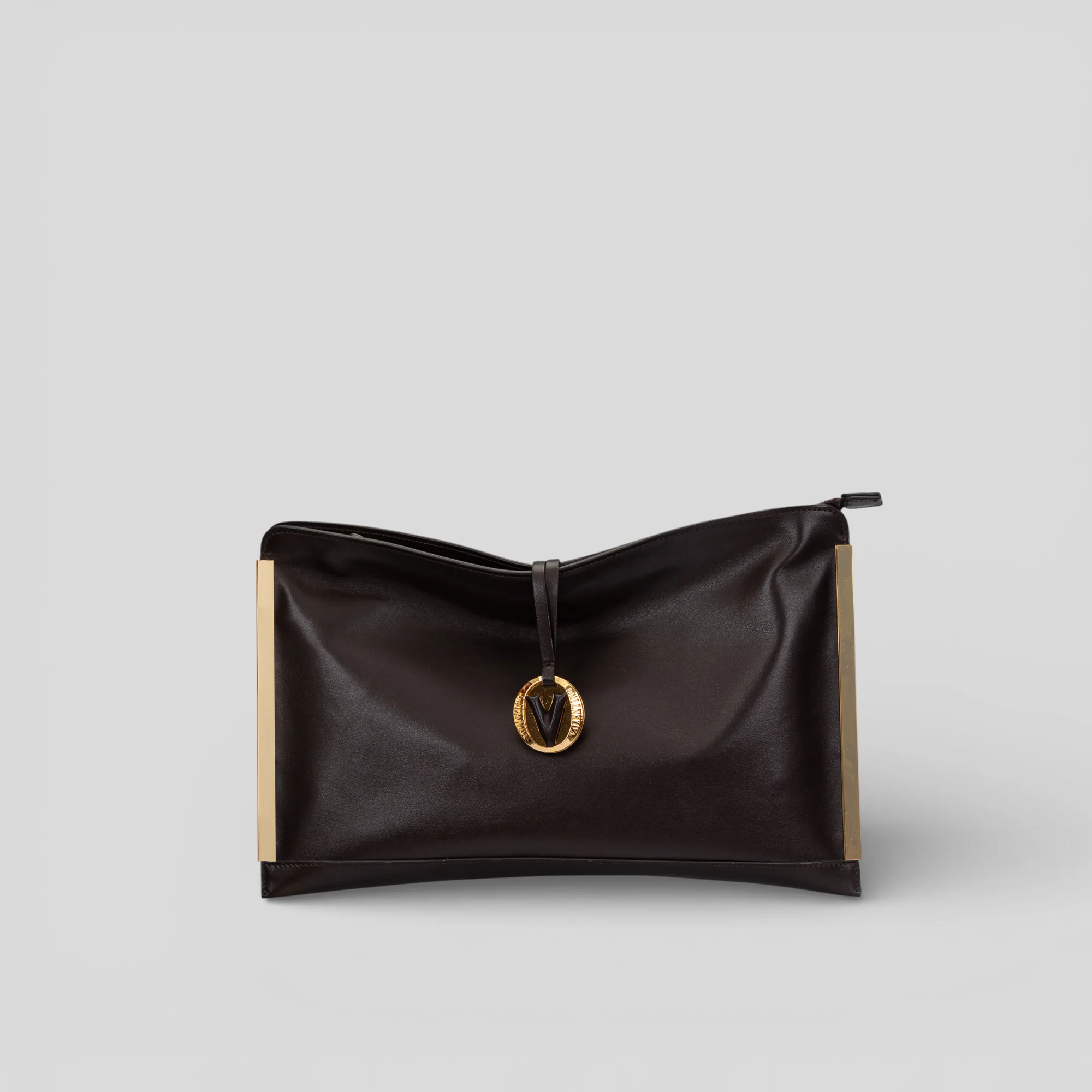 Borsa a mano CRISTY in vitello marrone