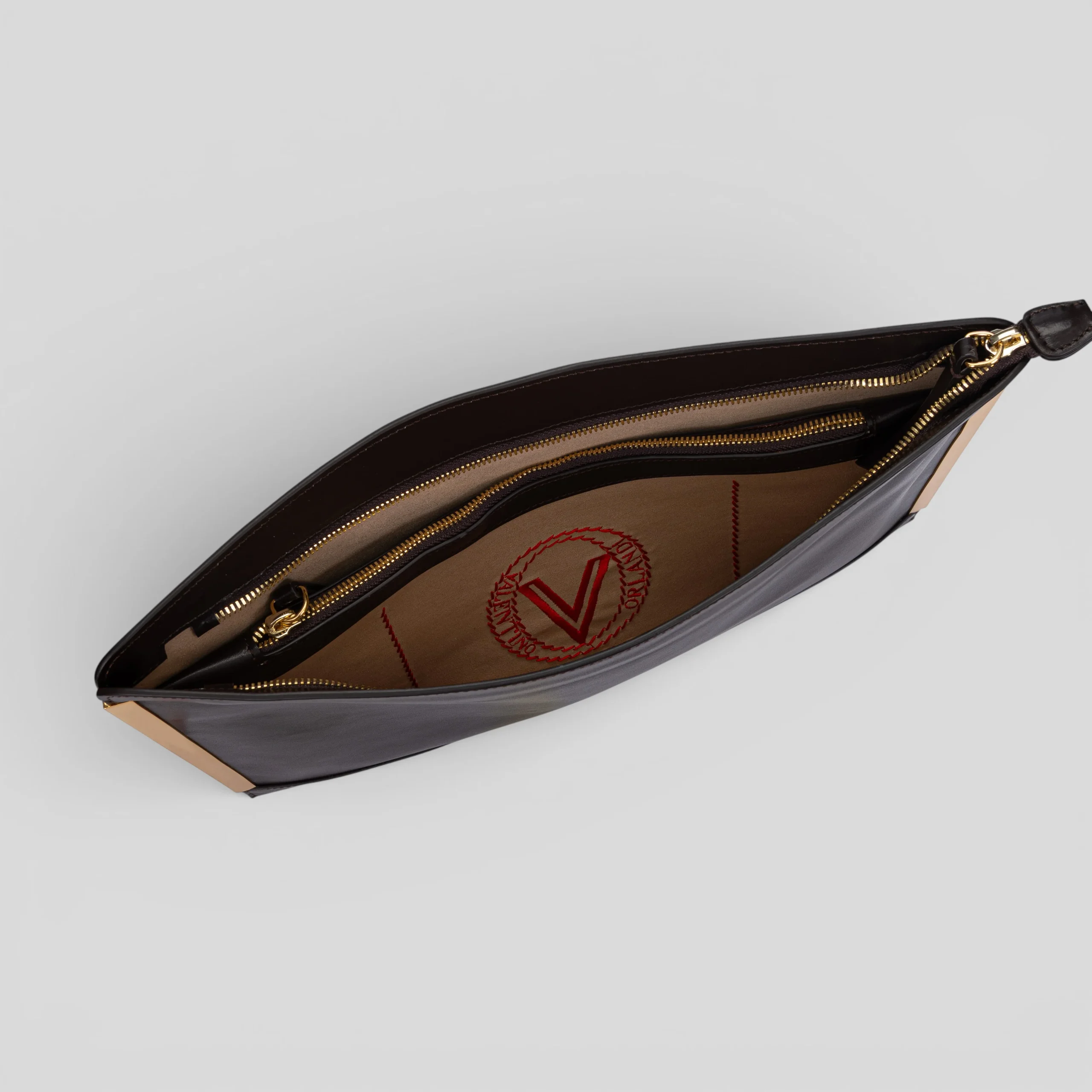 Borsa a mano CRISTY in vitello marrone - immagine 5