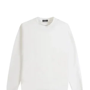 T-SHIRT UOMO BLACK RAGS MANICA LUNGA ML BOND BIANCO