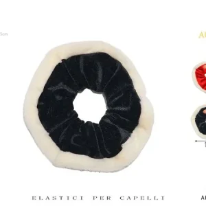 Fermacoda Scrunchie Invernale AURORA: Velluto Elegante con Bordo Soffice
