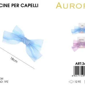 Grande Fermaglio a Fiocco AURORA in Tulle: Volume e Leggerezza