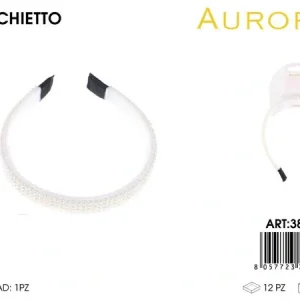 Cerchietto a Fascia AURORA: Design Classico con Copertura Totale di Perle