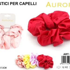 Fermacoda "Jumbo" Scrunchie AURORA: Volume Extra e Effetto Seta