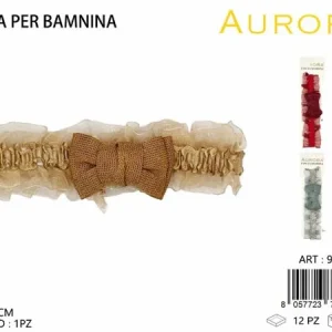 Fascia Morbida per Bimba AURORA: Fiocco in Tessuto e Dettagli in Tulle