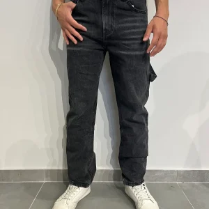 Baggy Jeans neri dritti da uomo