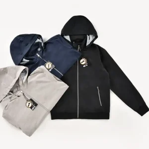 Giacca Leggera Uomo con Cappuccio e Cerniera