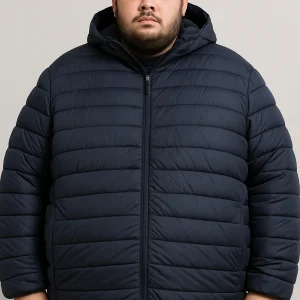 Giubbotto Piumino Uomo Taglie Forti con Cappuccio