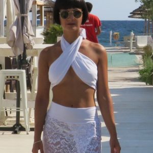 Elegante top mare ad incrocio