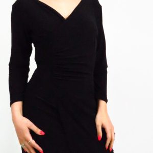 Abito Roxane finto portafoglio con arricciatura