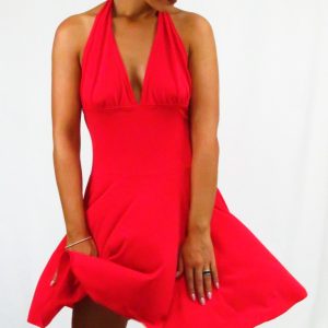 Abito Marilyn con gonna ampia a ruota