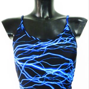 Top corto in lycra per fitness e danza