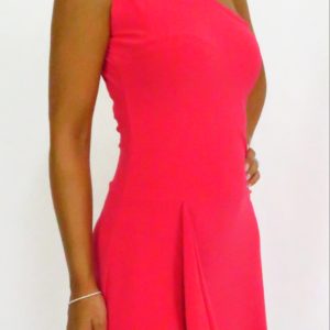 Elegante abito mono spalla per tango e cerimonia