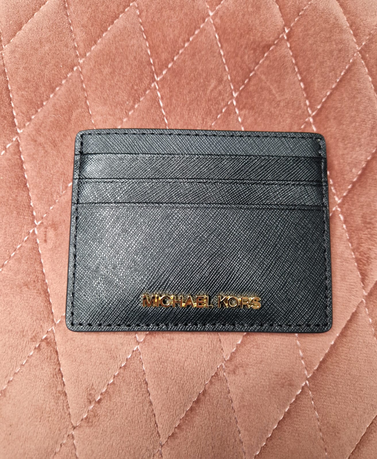 Portacarte Michael Kors jet set nero/oro - immagine 2