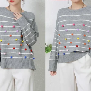 Maglia a righe con palline