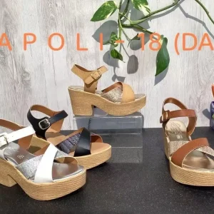 Sandali tacco con zeppe