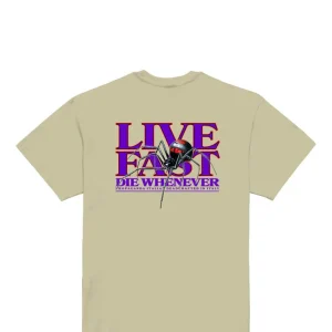 T-SHIRT LIVE FAST PRTS734 59697_15530 GRAVEL-GRAVEL MAN