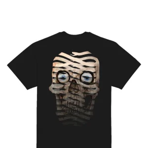 T-SHIRT RIBS SKULL PRTS981 59689_8386 BLACK-BLACK MAN