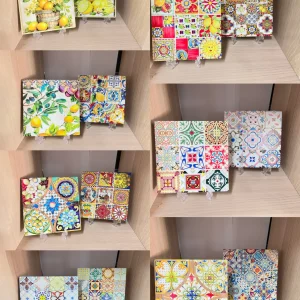 SOTTOBICCHIERE QUADRATO MAIOLICA 20*20