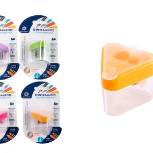 Temperamatite 2 fori con serbatoio