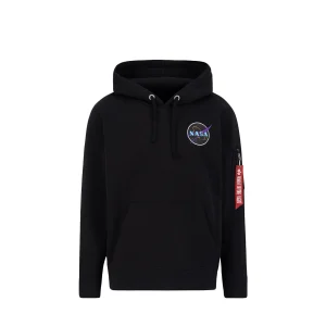 ALPHA INDUSTRIES FELPA SPACE SHUTTLE 178317 BLK NEON PURPLE