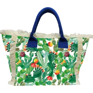 Borsa Mare Shopping Bag Cactus Tropicale