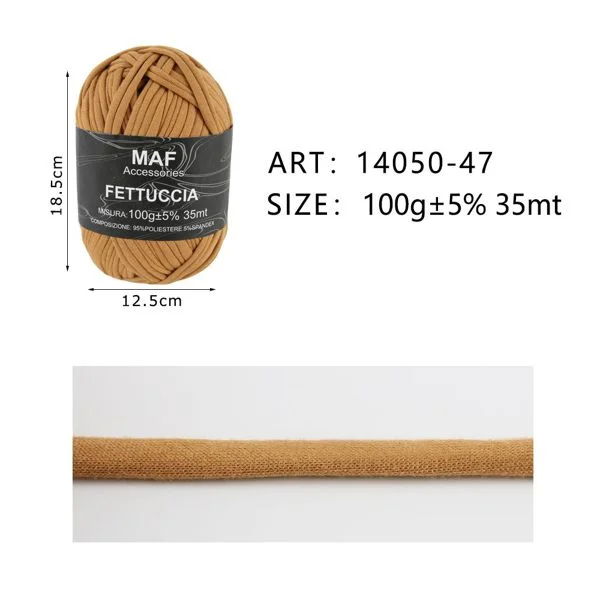 Fettuccia in Tessuto Elasticizzato per Uncinetto - Bobina Piccola (100g / 35m) - Vari Colori - immagine 4
