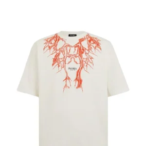 T-SHIRT PH00786 63287_32226 WHT/ORANGE-WHT/ORN MAN